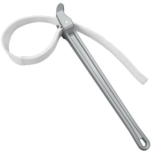 MAXPOWER - 18 inch adjustable strap wrench, nylon strap pipe wrench to replace oil filter, water filter, PVC joints