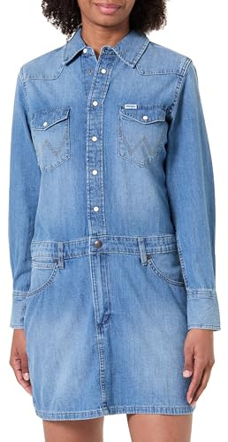Wrangler Damen Ls Denim Dress Casual Dress (1er Pack)