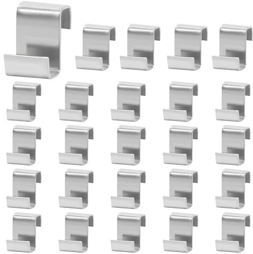 Greenhouse Glass Clips of 25pcs Suitable for Home Garden Greenhouse Glass Replacement Repairs Greenhouse Glass ‘Z’Clips are Made from Stainless Steel It Will be Your Choice of Greenhouse Accessories