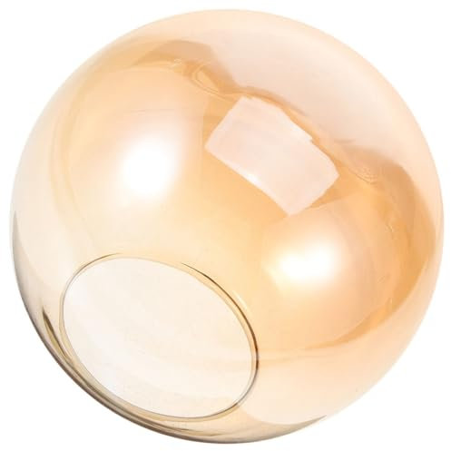 HOLIDYOYO Lampenschirm Aus Glas Für Pendelleuchten Ersatz Für Deckenlampenschirme Breite Öffnung Moderner Und Eleganter Dekorativer Lampenschirm Für Wohnzimmer