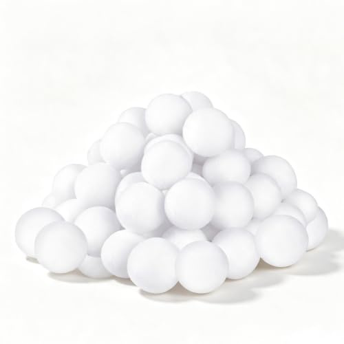 Fake Snowballs White Realistic Artificial Snowballs,Fake Snowball for Indoor Snowballs Fight Game,Xmas Fake Snow Balls for Family Adult Snowball Throw Games,Christmas Tree Decorations (5CM)