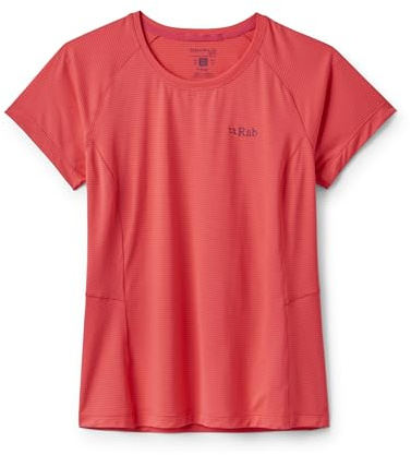 Rab Women’s Sonic Tee - Lightweight Breathable Short-Sleeve T-Shirt for Trail Running & Trekking - Hibiscus - 16