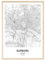 JUNOMI® Hamburg Poster DIN A4 mit Rahmen Natur, DIN A4 Wohnzimmer Deko, Modernes Wandbild, Hamburg Bild, Wandbild mit Rahmen, Stadtplan Poster Hamburg, perfekte Geschenkidee für Hamburger