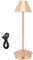 QANYEGN Cordless Table Lamp, Modern LED Small Desk Light, Portable Desk Lamp for Bedroom Restaurant Lighting (Rose Gold)