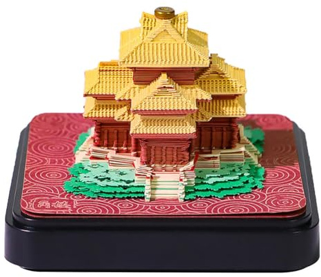 ERVDKXCOI Abreißbarer 3D-Papierkunst-Notizblock-Tischkalende 3D-Notizblock, Tischkalender, 3D-Kalender-Notizblock