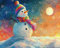 Jigsaw Puzzles for Adults 5000 Piece Jigsaw for Adults Educational Game Challenge Toy 5000 Pieces. White Puzzle Mat, Games Home Decoration. Theme:Snowman, Educate Gift Z-2
