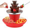 Fuente de chocolate, mini fuente de fondue eléctrica de acero inoxidable de 3 niveles con bandeja desmontable para chocolate con leche, queso y mantequilla