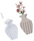 Stampi per vasi in silicone a righe per la produzione di resina epossidica vaso di fiori decorazione in gesso vaso di fiori strutturato stampi in silicone per la produzione di sapone