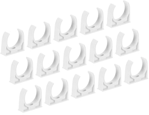 QUARKZMAN 1 Stück Rohrclips 40mm Rohrschellen Rohrklemmen Metallgewinde Rohrhalterung Doppelschelle für Heizung Schlauch