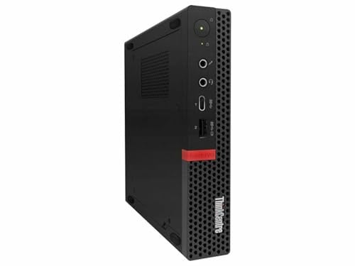 Lenovo ThinkCentre M920Q mini Desktop-PC, Intel Core i5-8500, 8 GB RAM, 256 GB SSD, WiFi, Bluetooth, US-Tastatur, Windows 11 Pro (Generalüberholt)