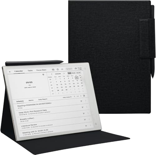 Schutzhülle für 27,05 cm (10,6 Zoll) iFLYTEK AINOTE 2 (2025 veröffentlicht | Ultradünnes, leichtes Premium-PU-Leder, magnetische Stand-Folio-Abdeckung, magnetische Stiftschnalle und automatische Sleep