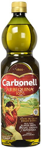 Carbonell - Aceite de Oliva Virgen Extra Arbequina, Sabor Dulce con Notas de Almendra, Manzana y Plátano, para Uso Frío - Botella de RPET, 1 L