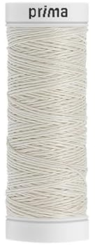 Prima Mercerie |Fil à coudre | fil de lin| bobine fil de 30 m| blanc - Blanc