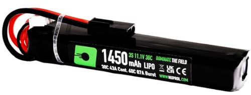 11.1v 1450mAh 30c Stock Tube LiPo Battery