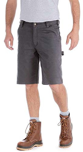 Carhartt Herren Rugged Flex® Relaxed Fit Arbeitsshorts aus Canvas, Shadow, W32