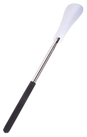 SUPVOX Chausse-pied télescopique en acier inoxydable - Long chausse-pied extensible pour bottes et chaussures