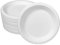 Ecorigin Platos desechables y ecológicos de caña de azúcar. Pack de 100 Unidades y 18 cm. Compostables y biodegradables.