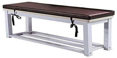 MOTT Dick gepolstertes Bankkissen, PU-Leder, langes Kissen, Sitzpolster mit Reißverschluss, wasserdichtes Holzkissen, weiches Esszimmerstuhlkissen für 2-, 3-, 4-Sitzer, 100 x 40 cm