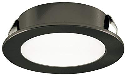 L&S LED Einbaustrahler Nube 35 flach, Led Spot dimmbar, Einbau Spot mit DualColor 3000K warmweiß und 4000K neutralweiß, schwarz 12V 1,8W