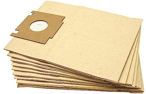 vhbw 10x Sacs compatible avec Rowenta Z 727 Tonixo, ZR 455, ZR-455, ZR455 aspirateur - papier, 23cm x 18cm, couleur sable