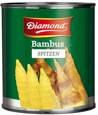 DIAMOND Bambusspitzen, eingelegtes Asia Gemüse im Glas, geeignet für Wok-Gerichte, low carb - 1 x 2,84 kg
