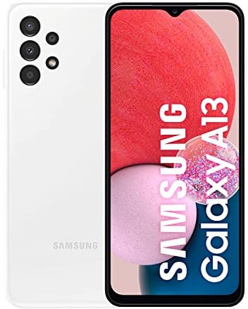 Samsung Galaxy A13 (128 GB) Blanco – Teléfono móvil libre, Smartphone Android de 4 GB RAM, con pantalla de 6,6'' y batería de 5000 mAh - Chipset 2021 (Versión ES)