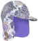 Gifts Treat Kinder Legionäre Hut, UPF 50+ Sonnenschutz Schwimmkappe Flap Hat im Dinosaurier-Muster für Kinder, Jungen Sonnenhut mit Nackenschutz Grün,Violett,54cm/6-8 Jahre