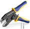 haisstronica Strumento di crimpatura per connettori solari - AWG 14 12 10 Strumento di crimpatura a cricchetto per cavi