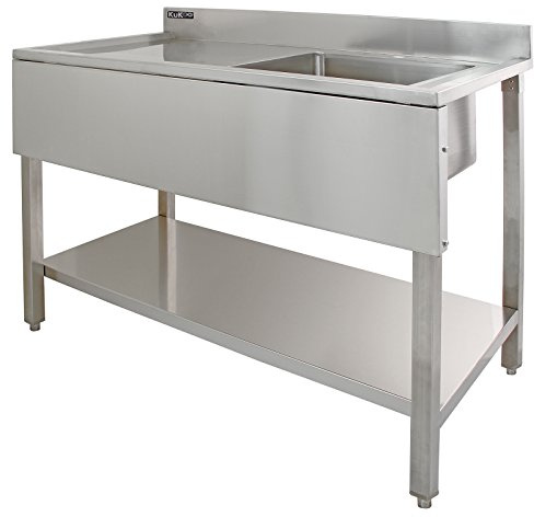 Science Lab Laboratory Sink Stainless Steel Single Bowl 1.0 Left Hand Drainer