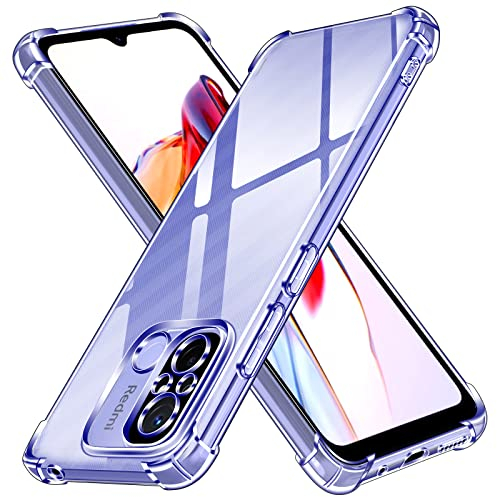 ivoler Klar Silikon Hülle für Xiaomi Redmi 12C mit Stoßfest Schutzecken, Dünne Weiche Transparent Schutzhülle Flexible TPU Durchsichtige Handyhülle Kratzfest Case Cover
