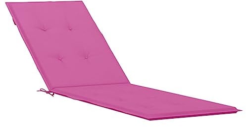 vidaXL Coussin de Chaise Longue Rose Tissu Oxford, Coussin de Chaise de terrasse, Coussin de Chaise, Coussin de siège, Coussin, Coussin d'extérieur