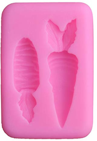LUOFANG Carrot 3D Silicone Mold Fondant Cake Chocolate Decorating Sugar Craft Paste Mould