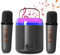 Karaoke Toys for Kids & Adults with 2 Microphones, Portable Karaoke Machine with LED Light and Voice Changing Effects, Gifts for Age 3-18 Kids Boys Girls Families Birthday Party