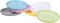 Heku Juego de 6 platos reutilizables en colores pastel, 18,5 cm, de material PP, ligeros y resistentes, aptos para lavavajillas y microondas, multicolor