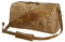 VZVABAG Echtleder Canvas Reisetasche Wasserdicht Vintage Weekender Duffel Bag Damen Herren (Khaki)
