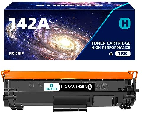 Hyggetech 142A W1420A Toner Schwarz (Ohne Chip, Mit Tool) Kompatibel mit HP 142A W1420A Toner für HP Laserjet MFP M140W M1440W 0WE M139WE HP Laserjet M110W M110WE
