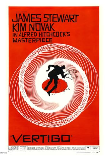onthewall Vertigo Alfred Hitchcok Film-Film, 50 x 70 cm, Poster-Kunstdruck