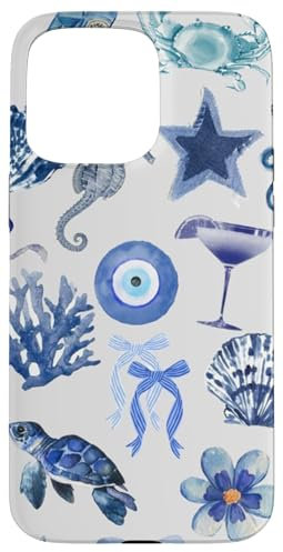 iPhone 15 Pro Max European Summer Evil Eyes And Bow Case
