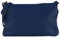 modamoda de T258 Damen Leder Umhängetasche Clutch Kosmetiktasche handmade in Italy, Farbe:Saphirblau