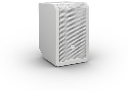 LD Systems ANNY 8 Tragbarer Bluetooth PA-Lautsprecher mit Akku und Mixer, Pure White