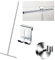 cocofy Bodenabzieher Dusche Chrom Bodenabzieher mit Gummilippe 45 cm breit Wasserschieber Bodenabzieher 130 cm lang Duschabzieher Langer Stiel mit Mikrofasertuch Abzieher Dusche Boden