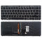hJNGdU Teclado para Ordenador portátil español, Reino Unido, EE. UU., Compatible con 840 G3 745 G3 745 G4 840 G4 848 G4 con Marco, Dispositivo señalador Opcional(US with Backlit)