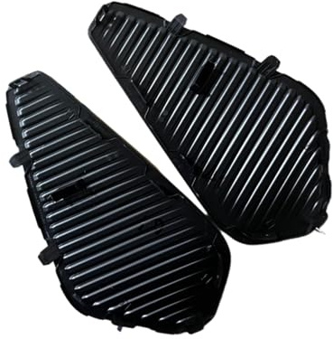 CLWYWUL Grille feu antibrouillard Compatible avec Peugeot 3008 3008 GT 2020 2021 2022 2023 2024 Kit De Garniture De Calandre pour Pare-Chocs Avant De Voiture 1675867980 YL017824XT