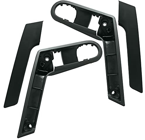 Partsline (Lot de 2) Contour Cache avec Poignée Intérieure de Porte Avant Gauche ET Droite compatible pour POLO 6N2 de 1999 à 2002-6N0867179E 6N0867180E