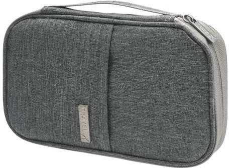 APOMOONS Reisepass Organizer Familie, Reiseunterlagen Organizer Familie Reisepass Tasche für Damen und Herren Reisepass Tasche Reiseorganizer Dokumente für Kreditkarten Ausweis Reisedokumente (Grau)