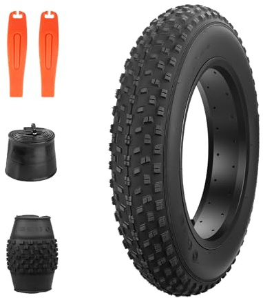ZUKKA Neumático plegable para bicicleta eléctrica de 16/20 x 4,0 pulgadas, para bicicleta eléctrica, bicicleta de nieve