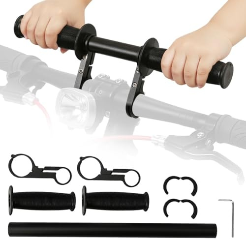 EAAGHK Fahrrad Lenker Erweiterung, 2 in 1 Fahrrad Extender Halterung Fahrradlenkerverlängerung MTB-Lenkerbefestigung für Lenker mit 25.4-31.8mm für GPS Kamera Taschenlampe Gemeinsames Fahren genießen