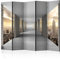 decomonkey Paravent Raumteiler Innen Stadt 225x172 cm 5 Teilig Beidseitig Room Divider Wall Raumteiler Stehend Trennwand Sichtschutz Spanische Wand Sichtschutzwand Wohnzimmer Holz Tunnel Mauer