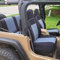 GEARFLAG Passgenauer Sitzbezug für Wrangler TJ 1997–2002, vollständiges Set, Tauchanzug, Neopren, wasserdicht, schmutzdicht, ultimativer Schutz für Vorder- und Rücksitze, grau/schwarzes Design