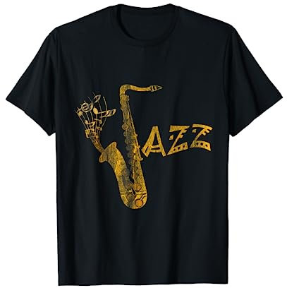 Geschenk für Jazz Musiker und Saxophonisten Saxophon T-Shirt